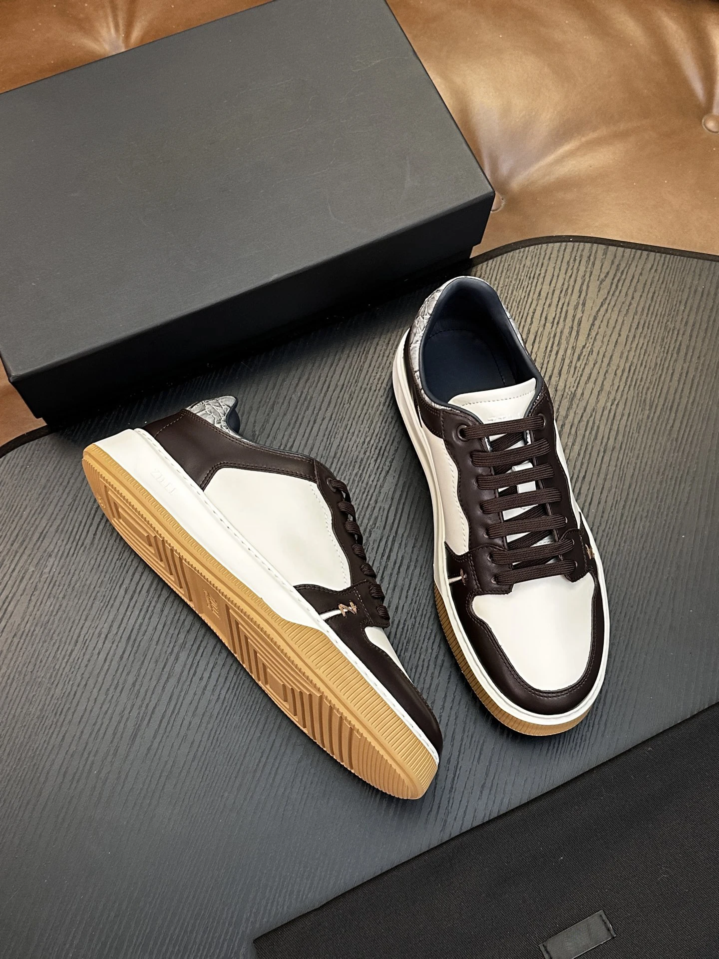 BLLIYOSS Men Shoes Calf leather stitching leather Sports comfort High-Quality outdoors Men European Old Money newly rich 39-44