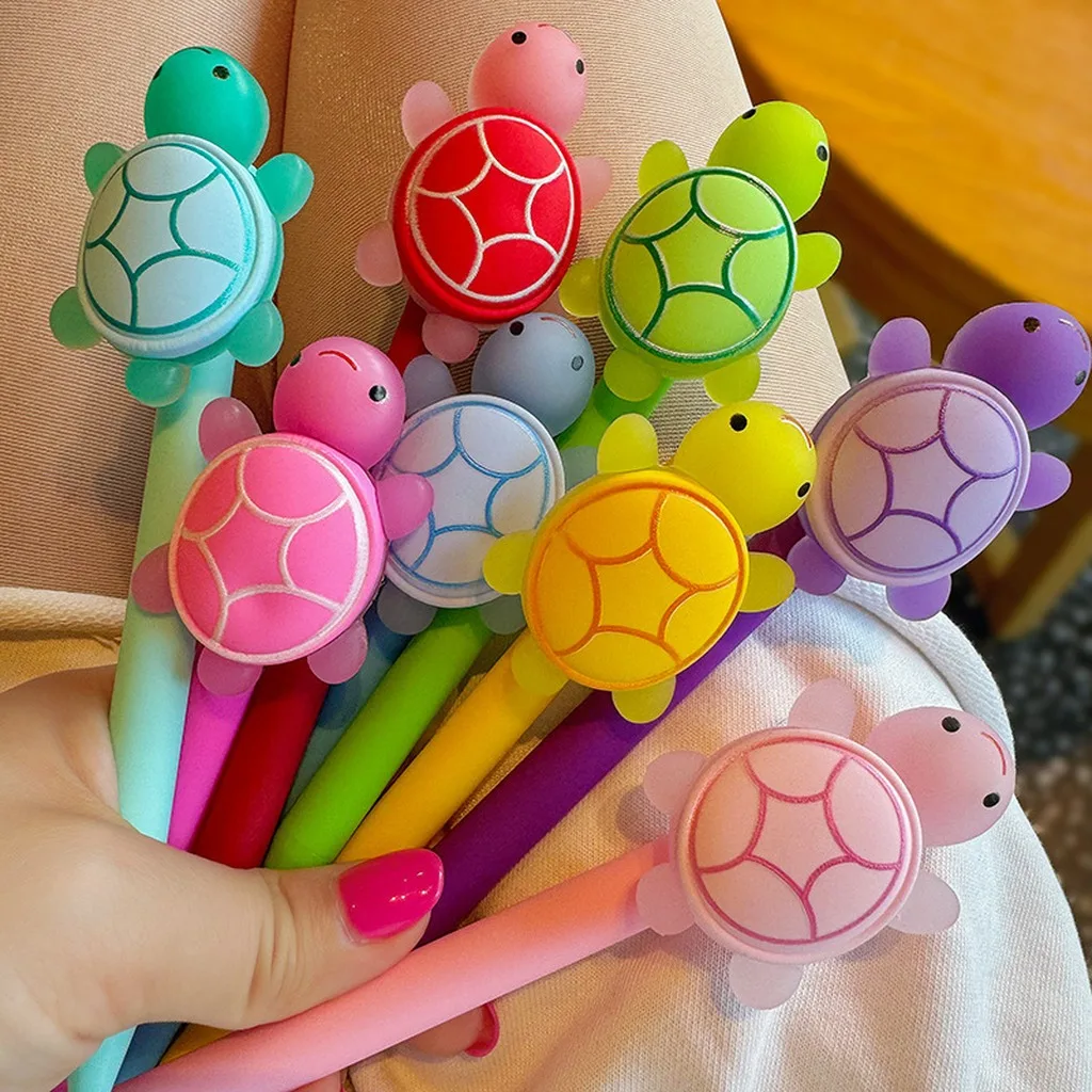 0.5mm Ballpoint Pen Cute 3D Turtle Shaped Ballpoint Pen Plastic Ballpoint Pen Multi Color Students Small Gift Back To School