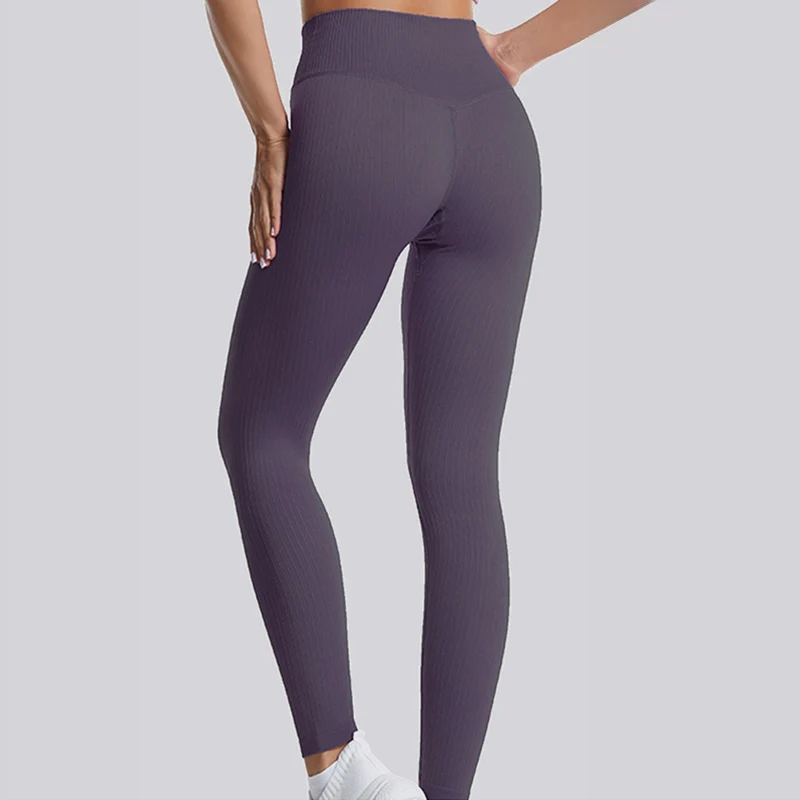 النساء سلس اللياقة البدنية اليوغا طماق بلون عالية الخصر الرياضة طماق امرأة ربيع الخريف مثير الورك رفع Bodycon طماق