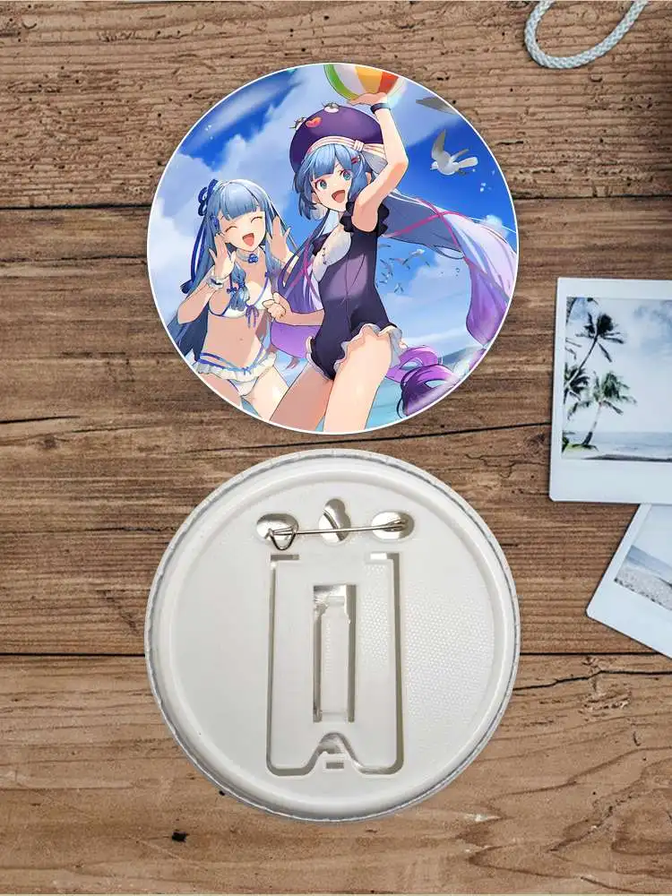 Otomachi Una Game Anime Character Soft Button Badge Brooch anchor Peripherals Pin Personalized Customize DIY Jewelry Metal view 6