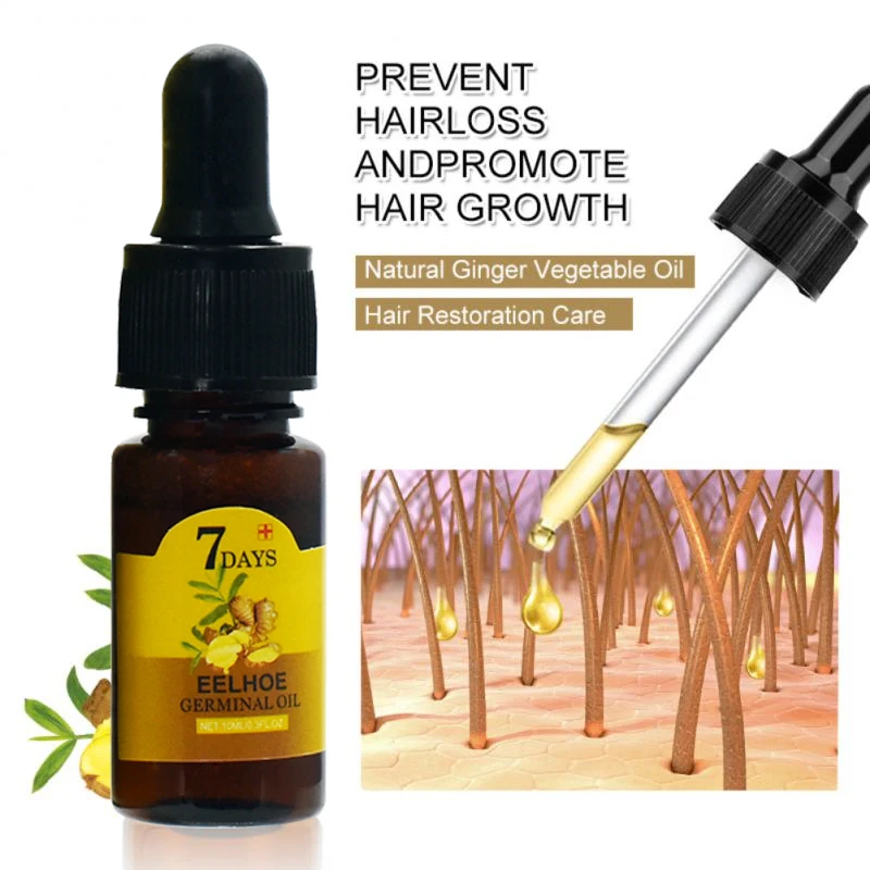 Ginger Hair Growth Essential Oils Serum Fast Hair Regrowth 7 Days Anti-loss Repair Damaged Hair Strong The Root of Hair Care view 2