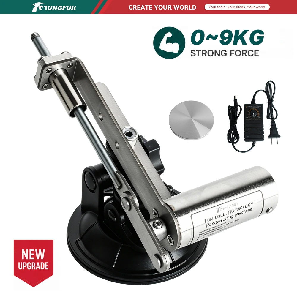 Electric Telescopic Linear Actuator 45mm Stroke 30‑400RPM Variable‑Speed Reciprocating Drive Unit AC100‑240V with Suction Cup