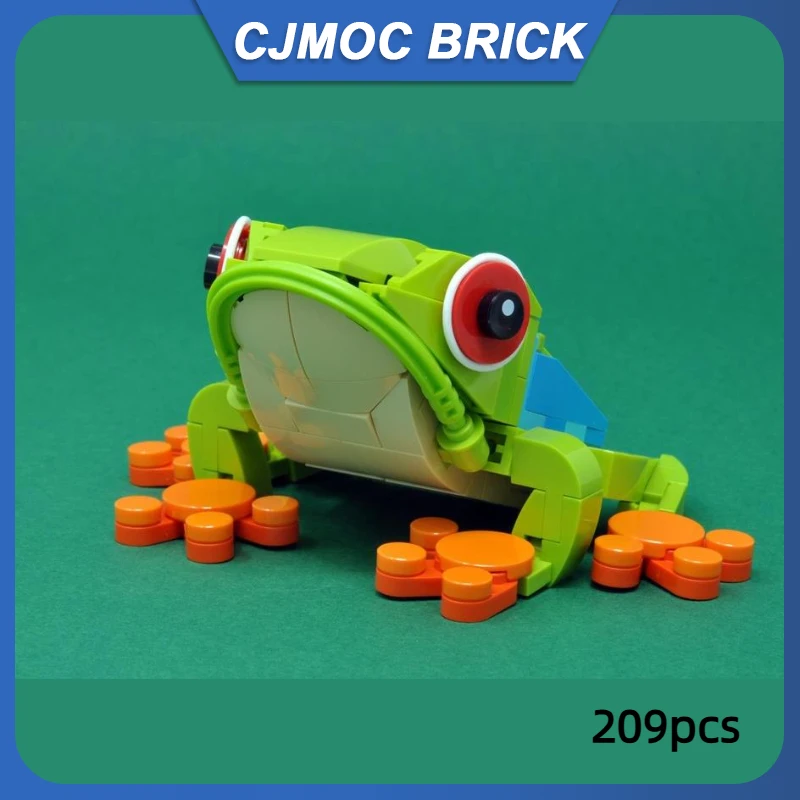 

209pcs Moc Creative Building Blocks Tree Frog Model Building Blocks Diy Assembly Bricks Toys for Holiday Gift