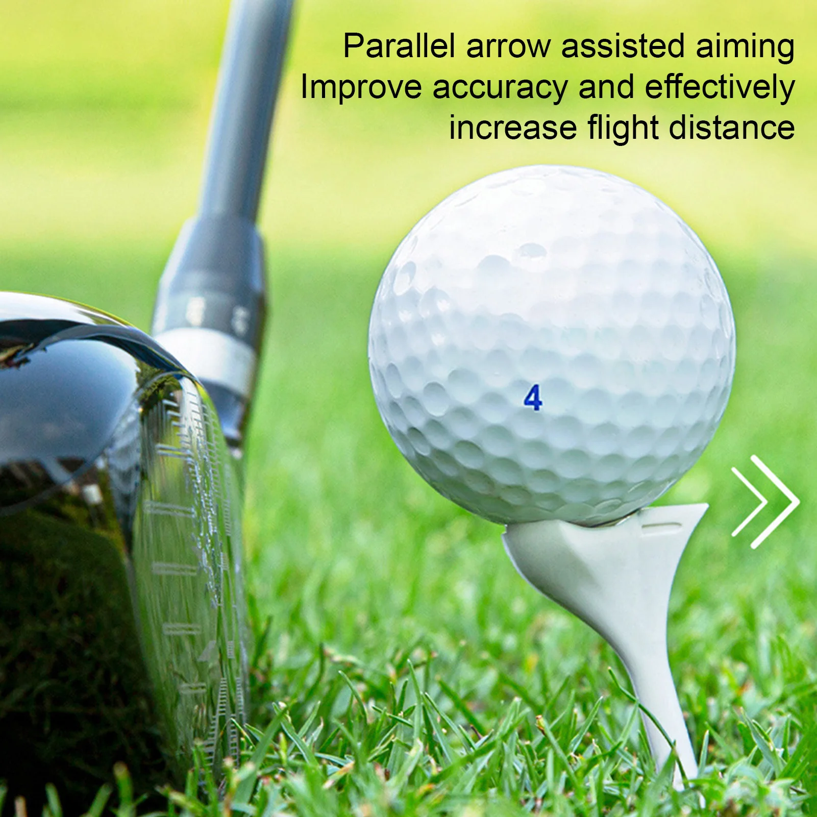 20 Pack Golf Tees 83mm Long Driver Tee with 10 Degree Angle and Alignment Arrow Enhanced for Improved Accuracy and Distance