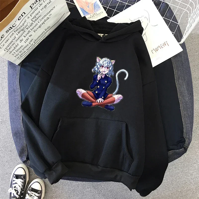 

Neferpitou Hunter X Hunter Anime Plus Size Hoodie Women Sweatshirts Harajuku Winter Warm Girl Pullover Trend Streetwear Tops