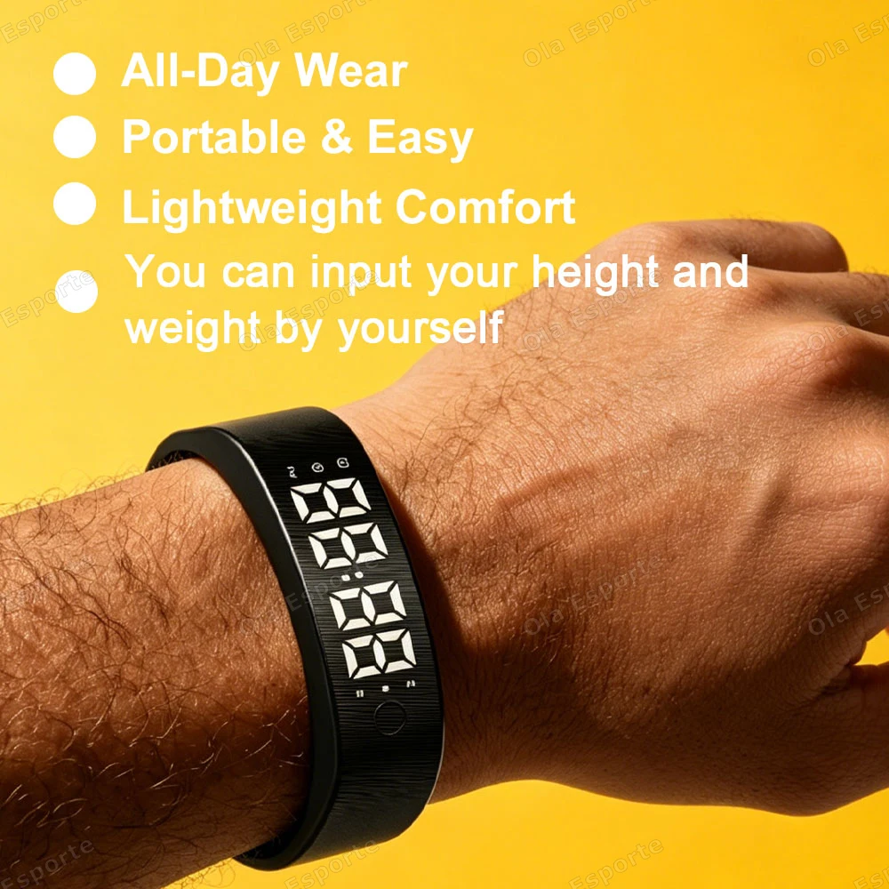 Vibrating Alarm Clock Watch Heavy Sleepers Silent Wake-Up Smart Bracelet Men Women Adjustable Wearable Vibration Wrist Band Ht30