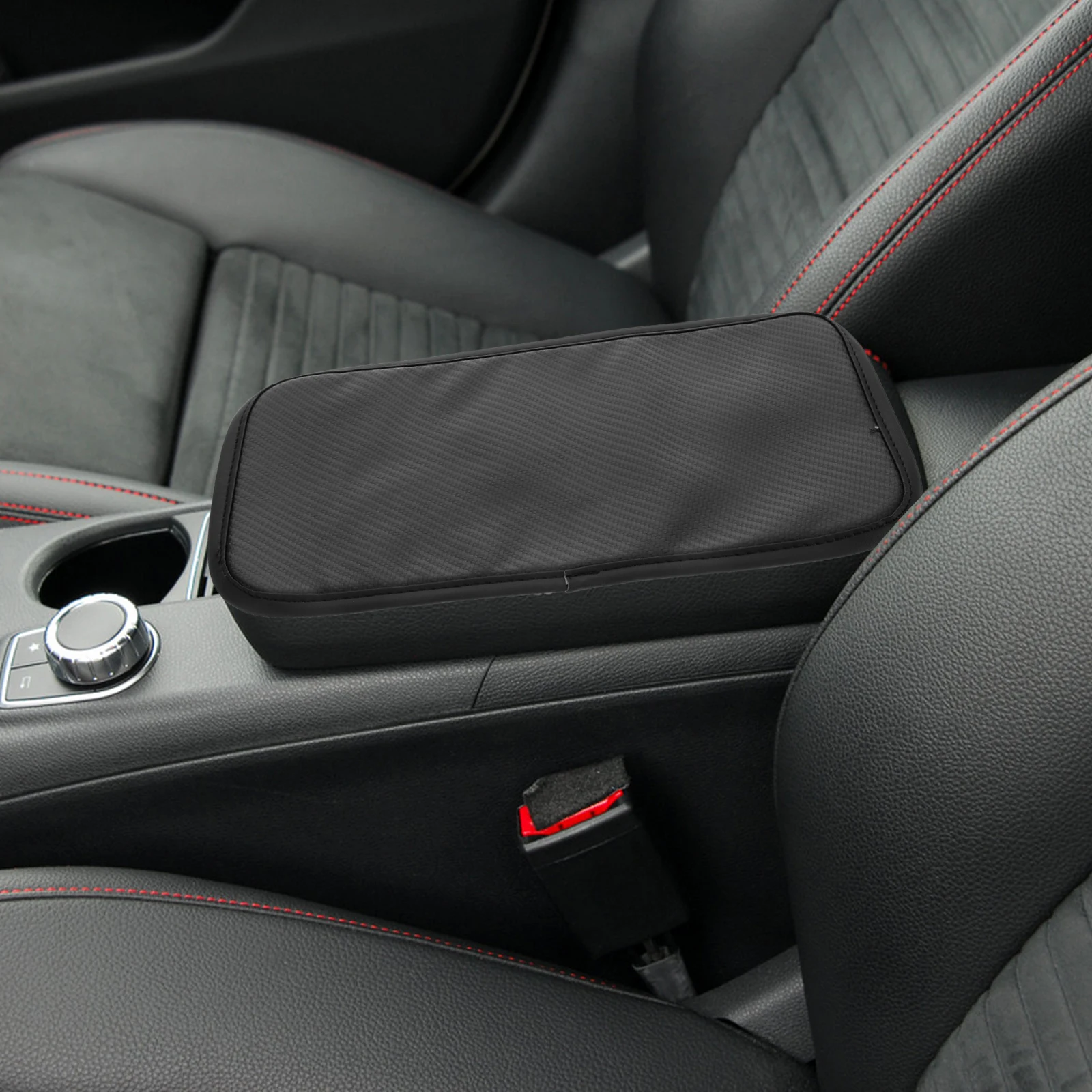 

Anti Slip Armrest Box Pad PU Central Console Car Armrest Pad Cover Cushion Storage Mat Vehicle Accessories