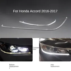 For Honda Accord 2016-2017 9.5 DRL Light guide plate Light guide tube Headlight Daytime Running Light Guide Angel Eye