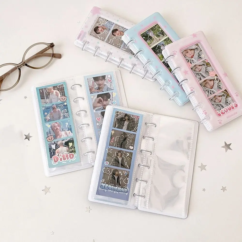 Gift Cartoon Photo Card Holder INS Refillable Photo Storage Album PVC Loose-leaf Small Card Storage Book Trading Card Holder