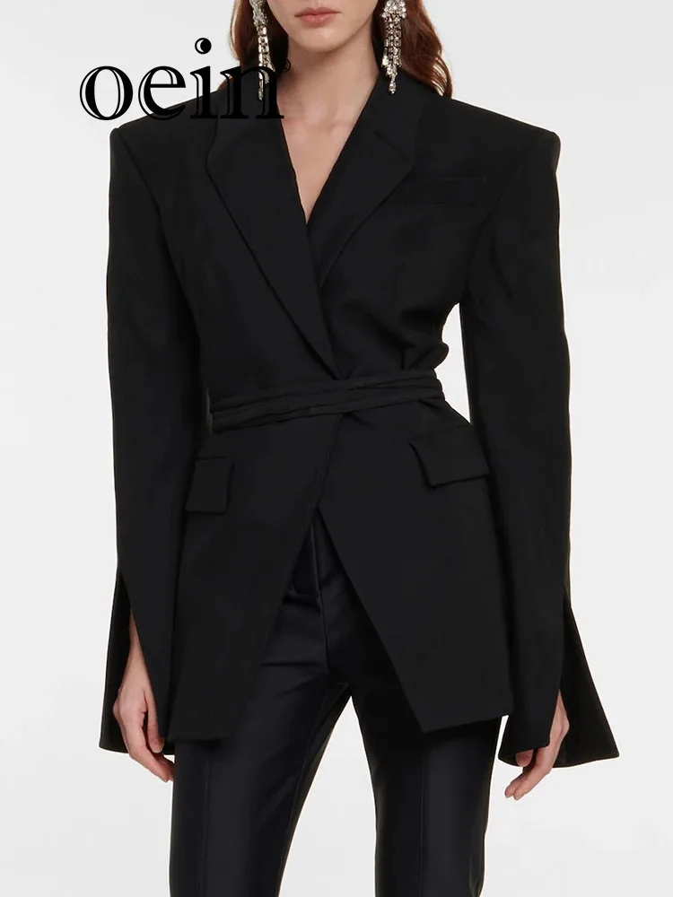 

[oein] Small Suit Coat Women's Early Spring 2024 New Small Man Light Luxury Feeling Explosive Street Temperament Casual Backless