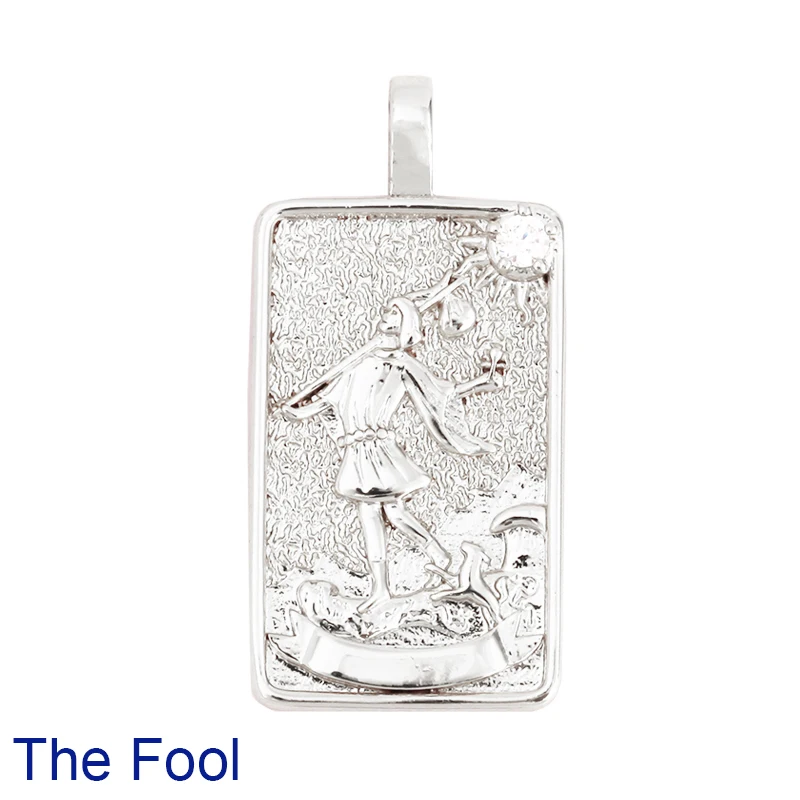 Tarot Karten Charm Anhänger, 2021 Neue 18K Reales Gold Überzogene DIY Schmuck Zubehör für Armbänder Halsketten Machen M06 – Detail 30