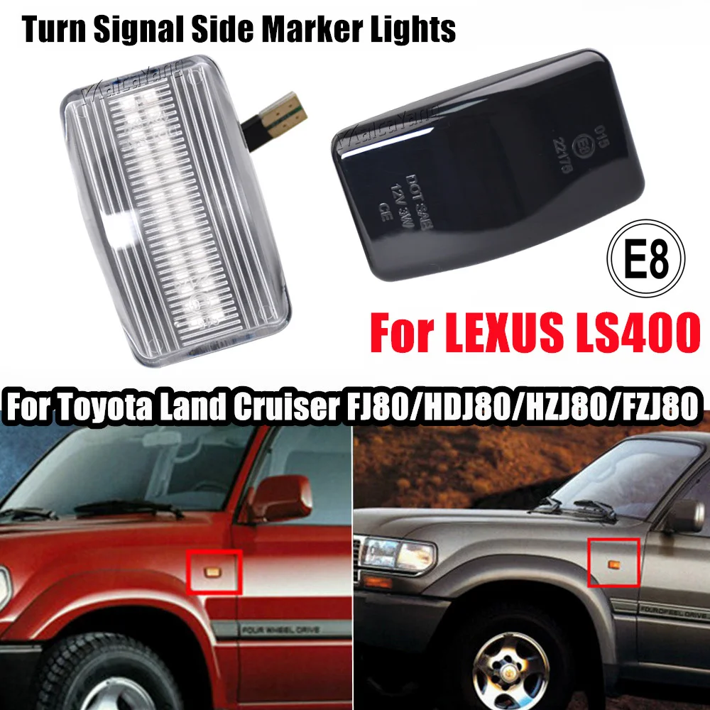 For Lexus LS400 UCF20 Toyota Land Cruiser Prado Corolla Wagon Celica Carina Starlet MR2 LED Blinker Arrow Turn Signal Lights