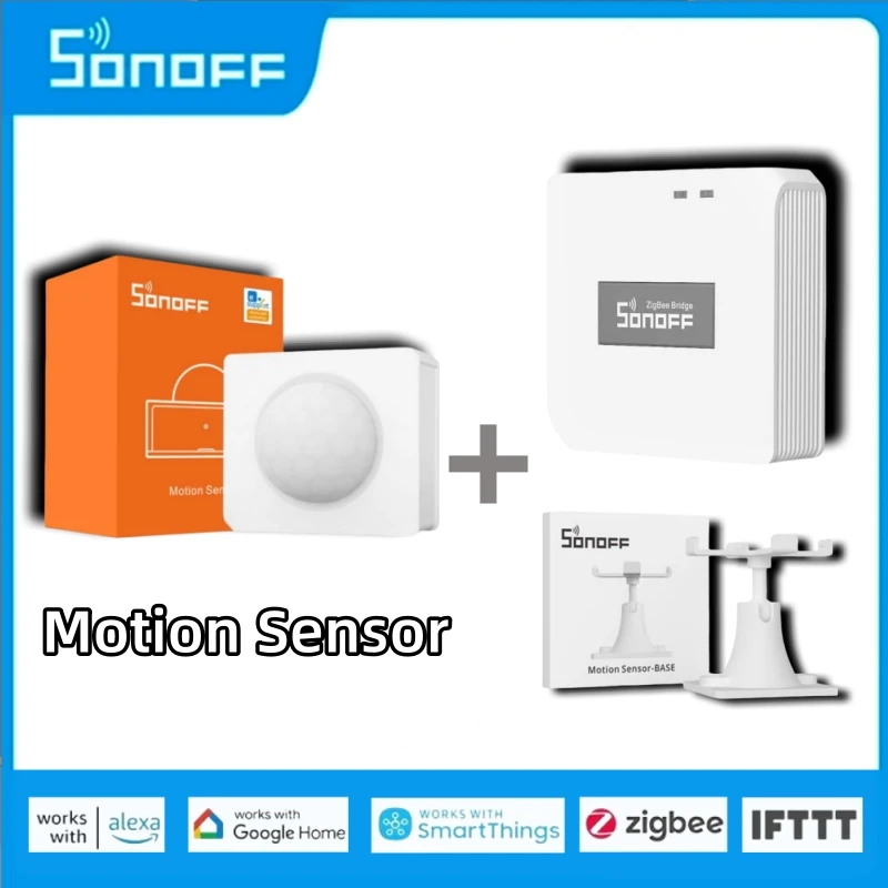 SONOFF SNZB-03 Zigbee Motion Sensor With Zigbee Bridge Pro Infrared Human Body Presence Detector For Home Security Alexa Google