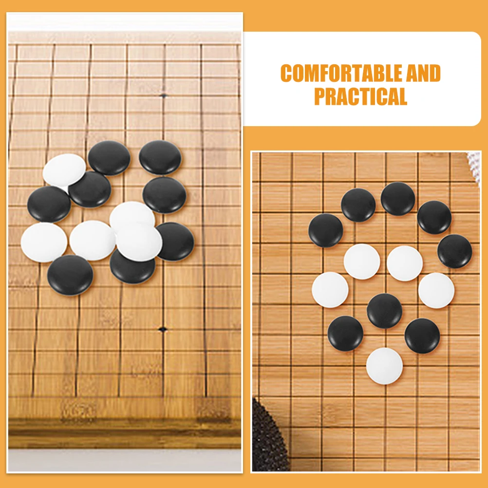 

100 Pcs Go Chess Pieces Small Craft Stones Board Beads Melamine Accessories Educational Playthings Safe Travel Family