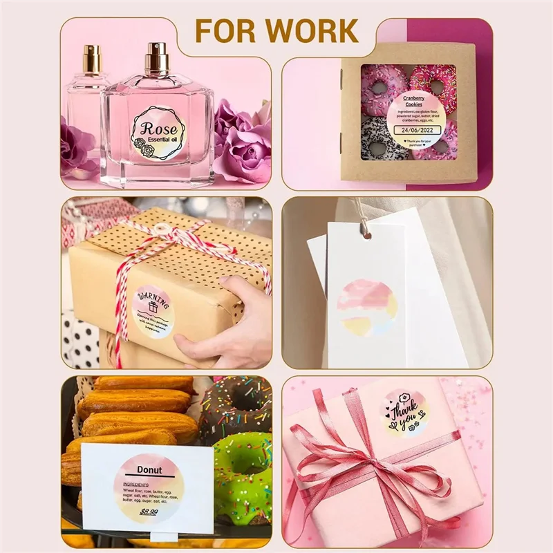 Verzendlabel Printer Label Sticker Rond label Vierkant label DIY-logoontwerp