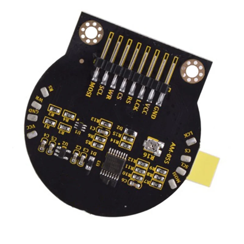 

AK51-1 шт. 2,2-дюймовый цветной цветной ЖК-дисплей Tft 128X128 точечный матричный экран пластиковый круглый TFT многофункциональный модуль ЖК-дисплея
