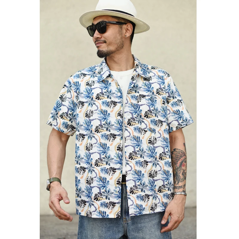 

Summer Hawaiian irt Casual Vaion ular Youth Men's ort Sve Beach Leisure Retro Sle SauceZhan Zhanjiang China