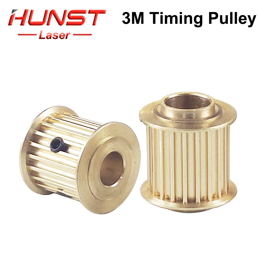 HUNST CO2 Laser Metal Parts, Copper Synchronizing Gear, HTD 3M Pulley,  Motor Wheel for DIY CO2 Laser Engraving Cutting Machine