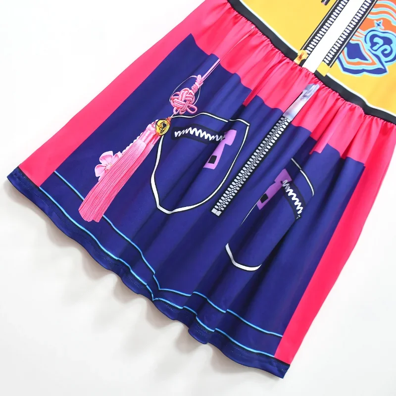 K-POPs Demons Hunters Costume Cosplay per bambini Manica a sbuffo Rumi Zoey Mira Kawaii Abito Halloween Anime Gioco di ruolo Abiti Regalo