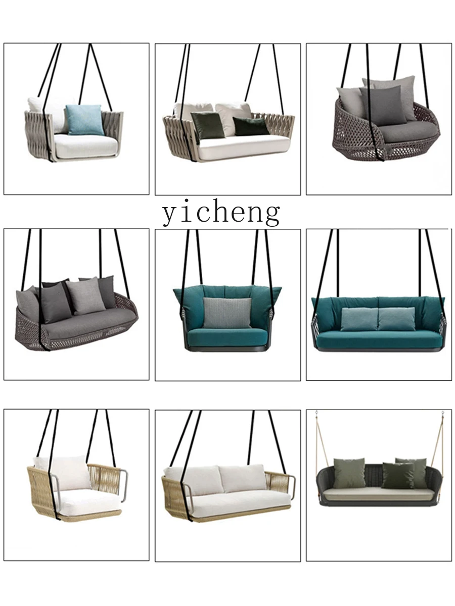r8.18- Courtyard Outdoor Swing Garden Balcony Hanging Chair Sofa Homestay Sunroom