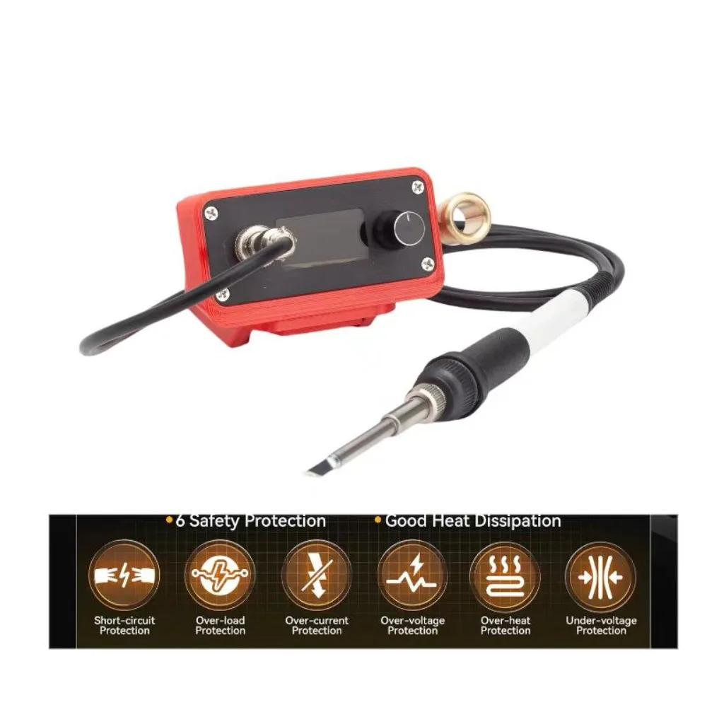FOR Parkside X20V Lithium Battery Power Supply T12 Cordless Soldering Iron Station Kit Welding Station(Battery Not Included)