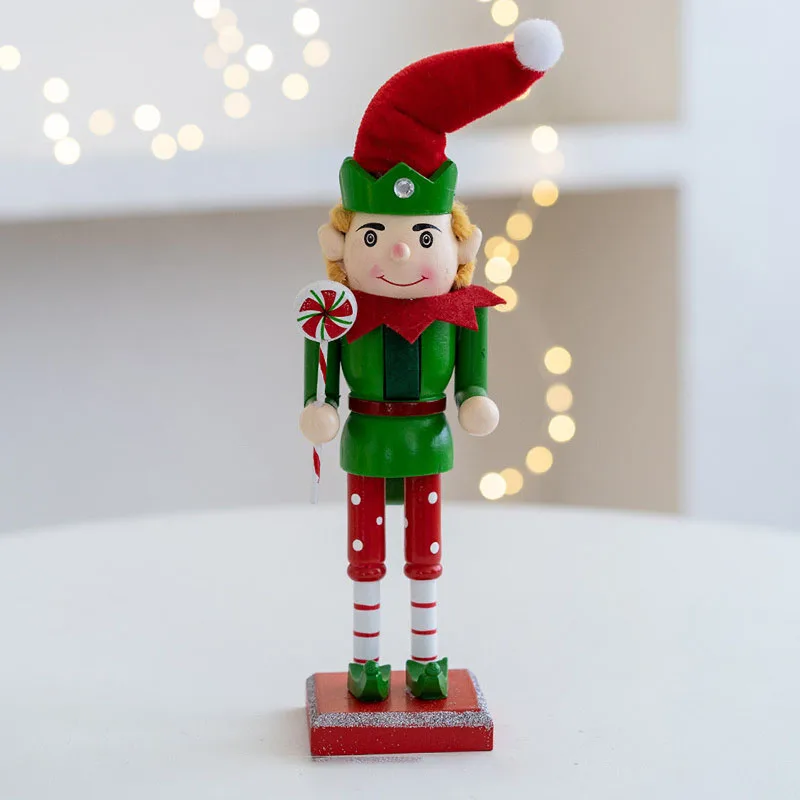 Christmas Wooden Cartoon Handicraft Home Decoration Ornaments Living Room Study Bedroom Creativity Festival Atmosphere Arrange