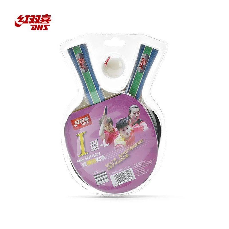 DHS Table Tennis Racket Sets Ping Pong Paddle Pingpong Racket Recreational Bat for Entry Players raquete tênis de mesa ping pong
