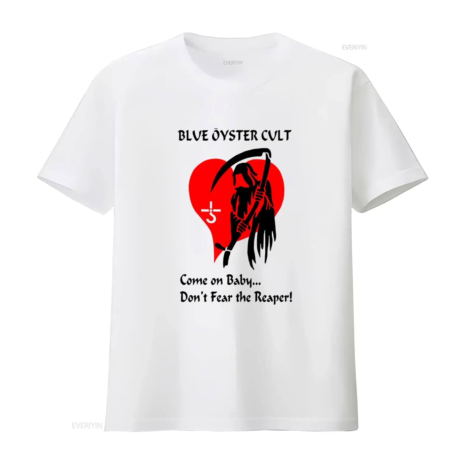 BLUE OYSTER CULT METAL PROG ROCK T SHIRT unisex S 3XL with Reaper Heart Design vintage Washed graphic Stylish Comfortable