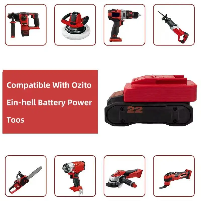 Adapter for Hilti 22V Nuron Batteries to for Makita 18V for Parkside for Hilti 22V Multi-tool Drill Bit Series Converter Tool
