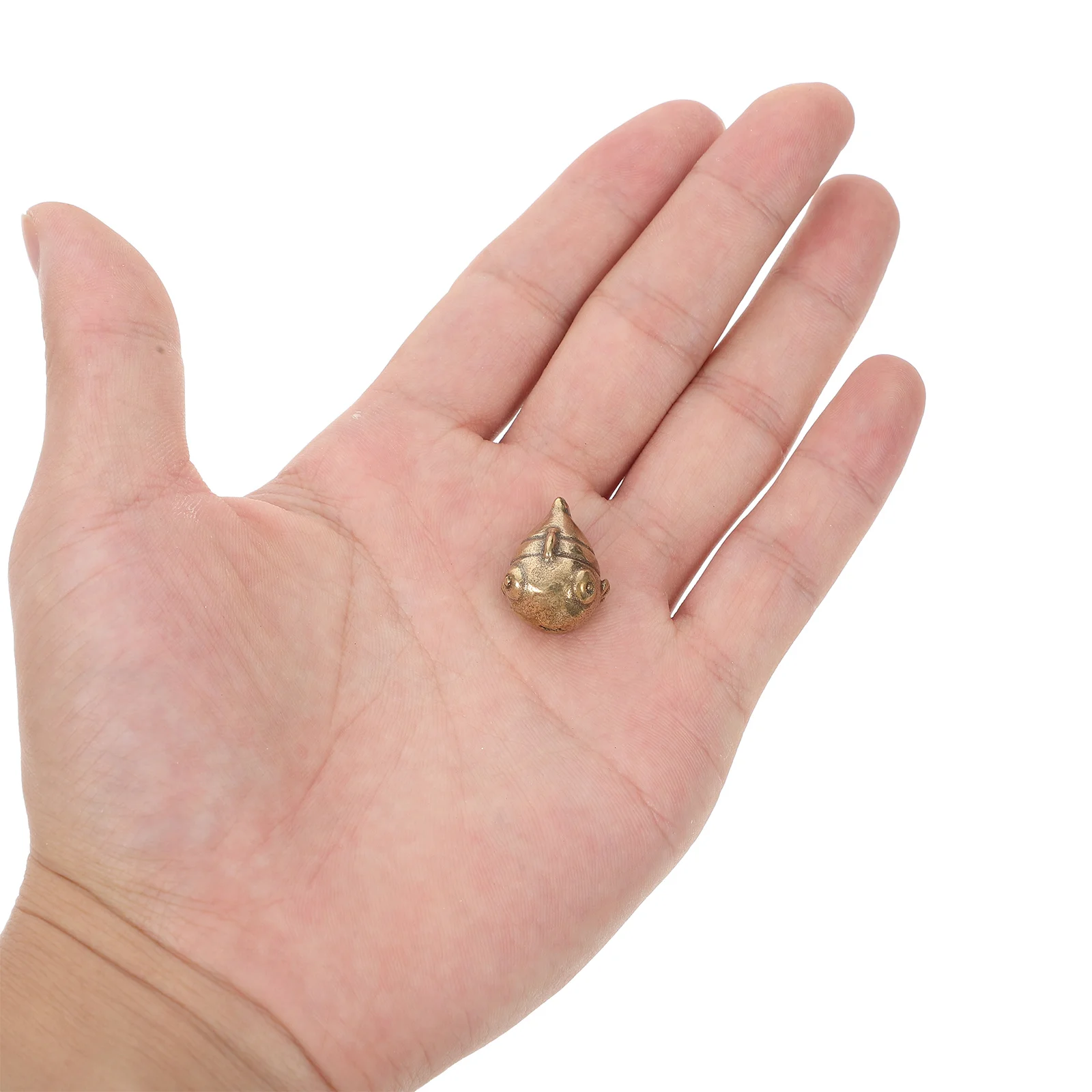 

Creative Ocean Animal Small Brass Flying Fish Ornament for Fish Tank Desktop Garden Aquarium Decoration Handmade Miniature