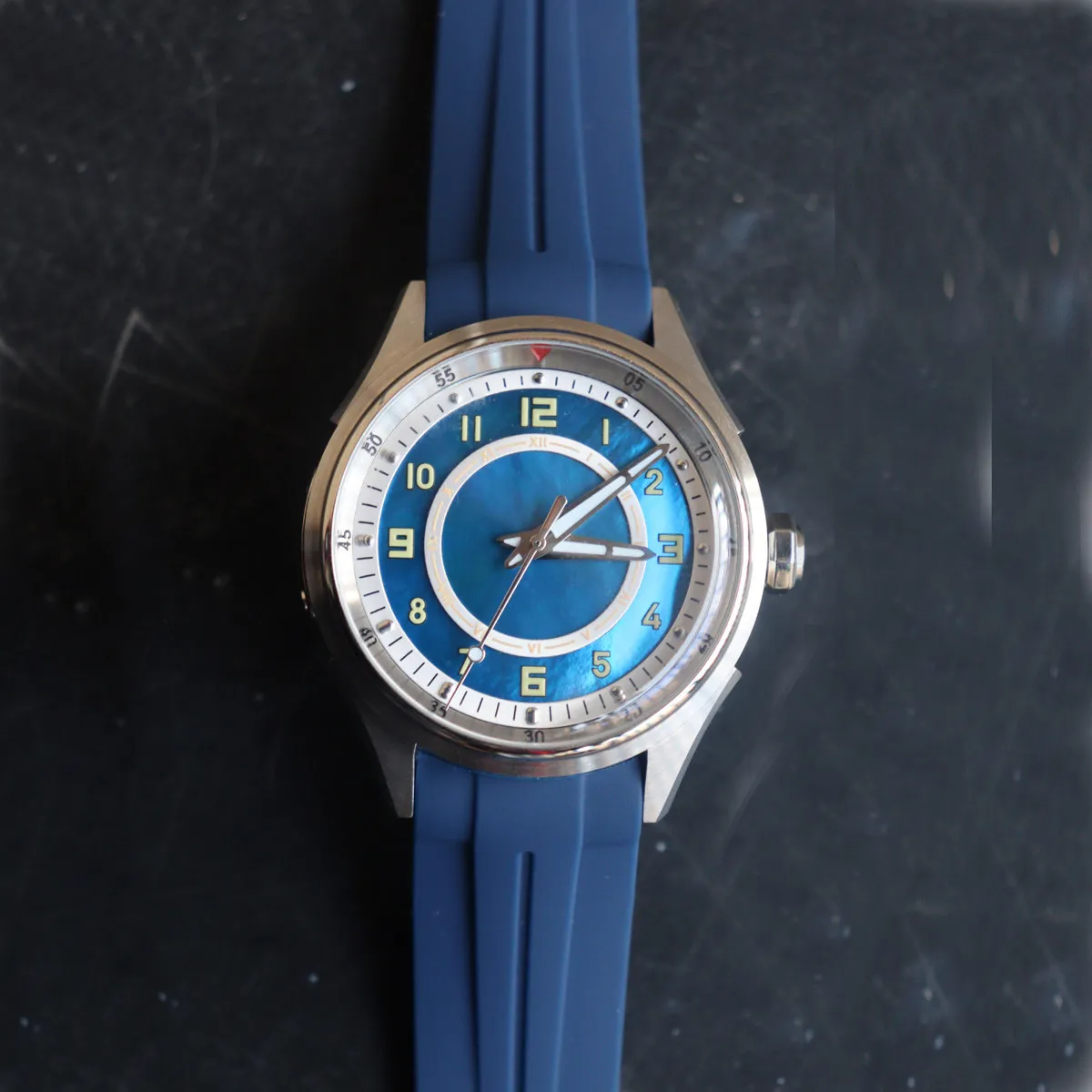 

Мужские автоматические часы SIDAXIN Pilot 41 мм, механические наручные часы для дайвинга, водонепроницаемость 20ATM, светящиеся стрелки BGW-9, PT5000