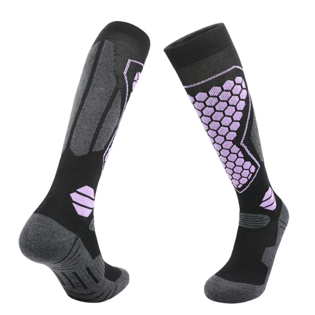 

Comfortable Fit Winter Sports Ski Socks Professional Ski Socks Three-dimensional Heel Cushioning Warm Terry Socks