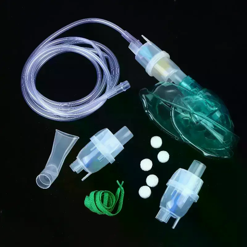 Soft Tube Inhaler Catheter Filters Nebulizer Cup Mask Adult Kid Inhaler Kit Family Home Air Compressor Atomization Health 1 Set