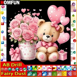 HOMFUN Fairy Dust AB Diamond Painting Full Square/Round Drill 5D DIY