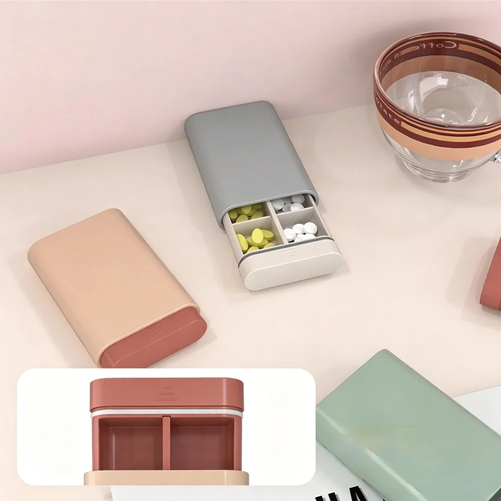 New Hot Portable Travel Small Week Daily 6 Grids Pill Case Box Organizer Tablet Storage Container for Medicine Vitamin Fish Oils