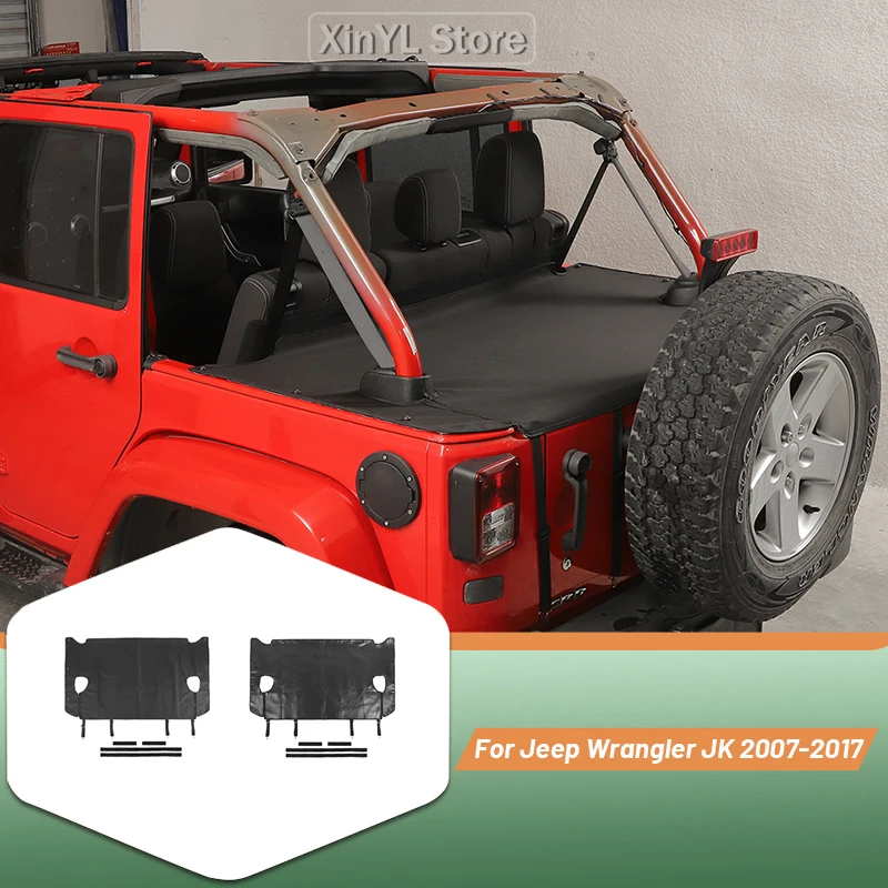Sunshade Trunk Isolation Cover Anti-Fouling Pad for Jeep Wrangler JK 2007-2017 4-Door Car Exterior Accessory