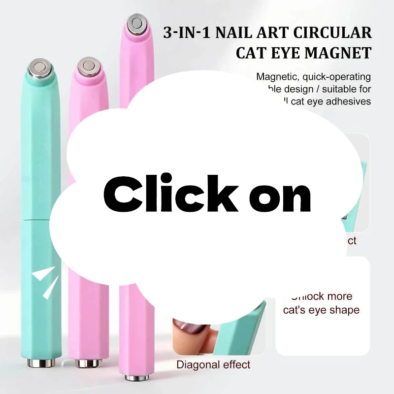 

Double-head Magnet Stick Annular Shape Effect Cat Magnetic UV Gel Nail Art Strong Magnetic Nails Magnet Pen DIY Nail Magnet