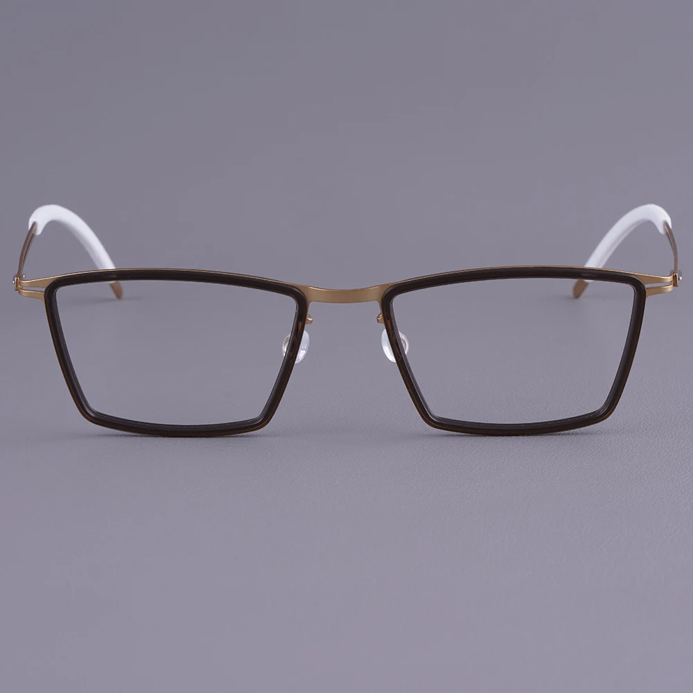 

Vintage Men Rectange Business Glasses Frame Light Weight Thin Rim Titanium Eyeglasses Retro Square Eyeglasses Spectacle Gafas