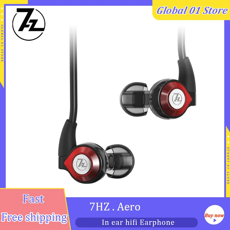 7HZ AERO Driver dinamico da 9,2 mm Monitor in-ear Auricolari audio ad alta risoluzione Auricolari cablati