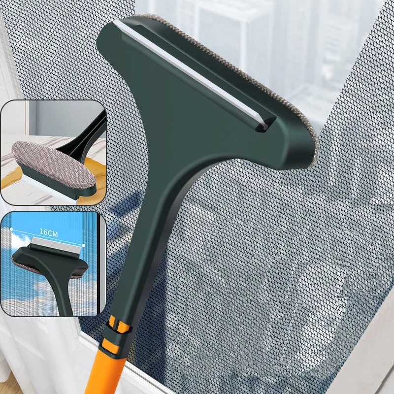 Brosse à écran anti-buée multifonctionnelle, brosse à verre, brosse à poussière pour livres ménagers, outil de fenêtre, séchage et support, utilisation par les touristes