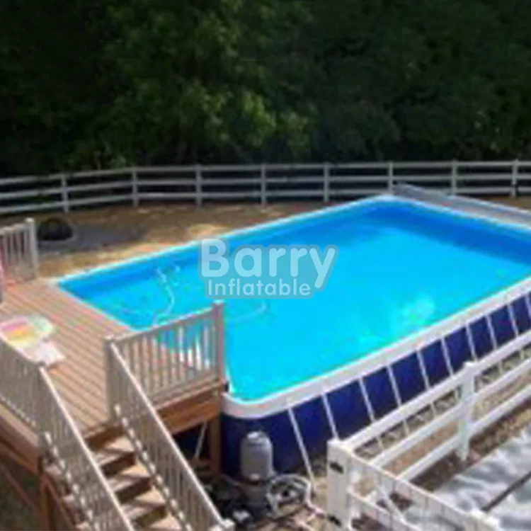 Custom Above Ground Metal Steel Frame Swimming Pools For Adult And Kids,Portable PVC Tarpaulin Pool