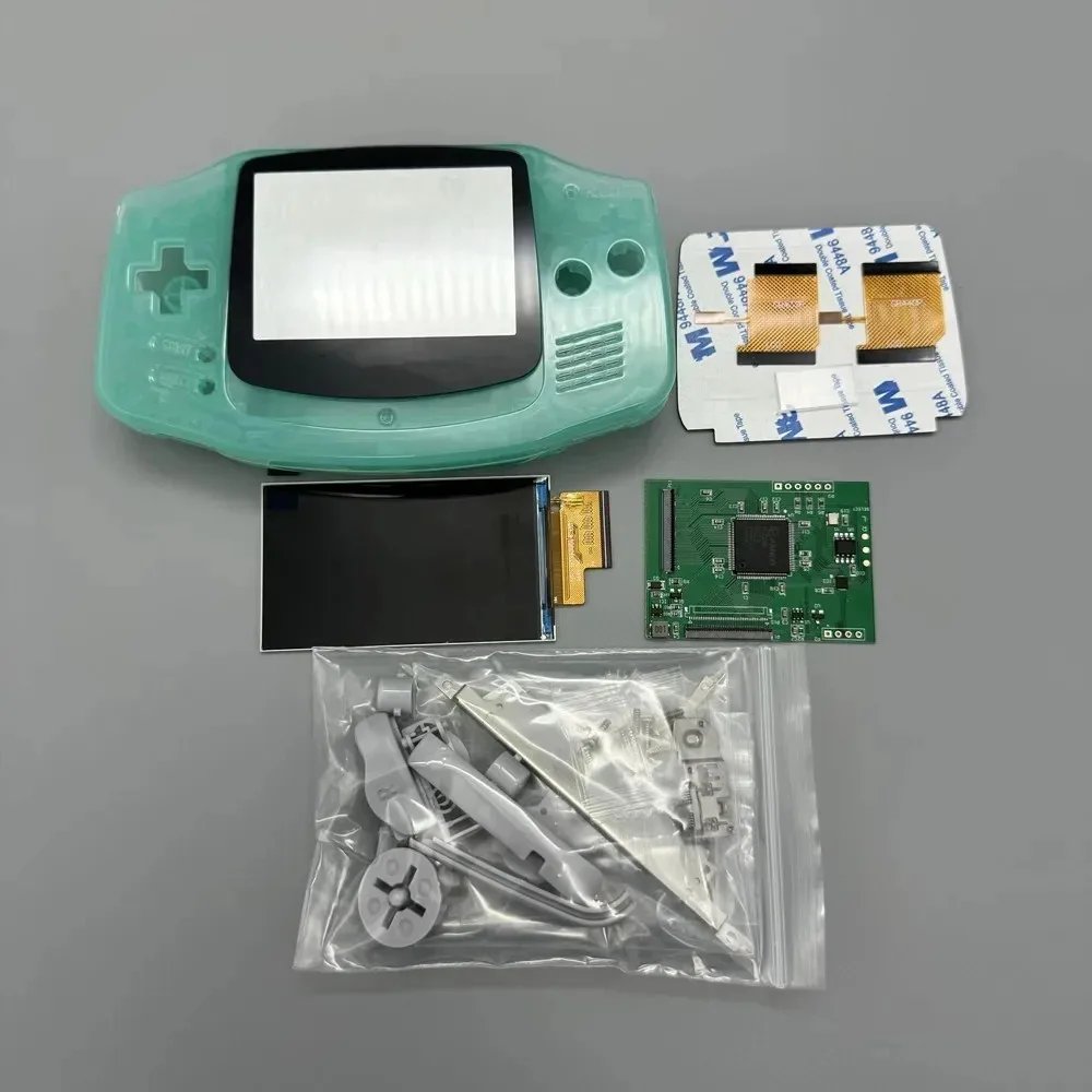 GBA IPS LCD scherm zonder shell-aanpassing, eenvoudig te installeren, 2.9 inch IPS LCD met hoge helderheid en shell-kit voor Gameboy Advance GBA