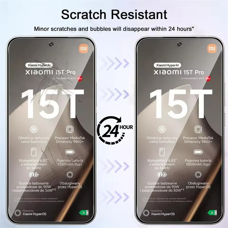 4 Piezas Película de Hidrogel para Xiaomi 15T Pro 17 Pro Max Película de Gel para Xiaomi 13 11 Lite 14 15 Ultra 13T 12T 15T 14T Pro Protector de Pantalla 6