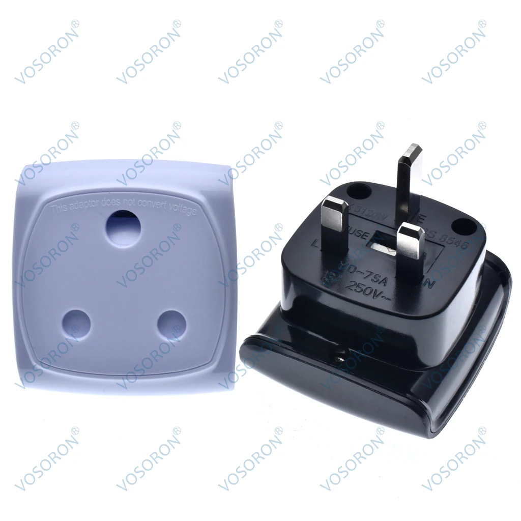 BS5733 13A Fused Travel Adapter Large South African To UK Singapore  Malaysia Conversion Plug Type Type-M To Type-G Plug Adapter