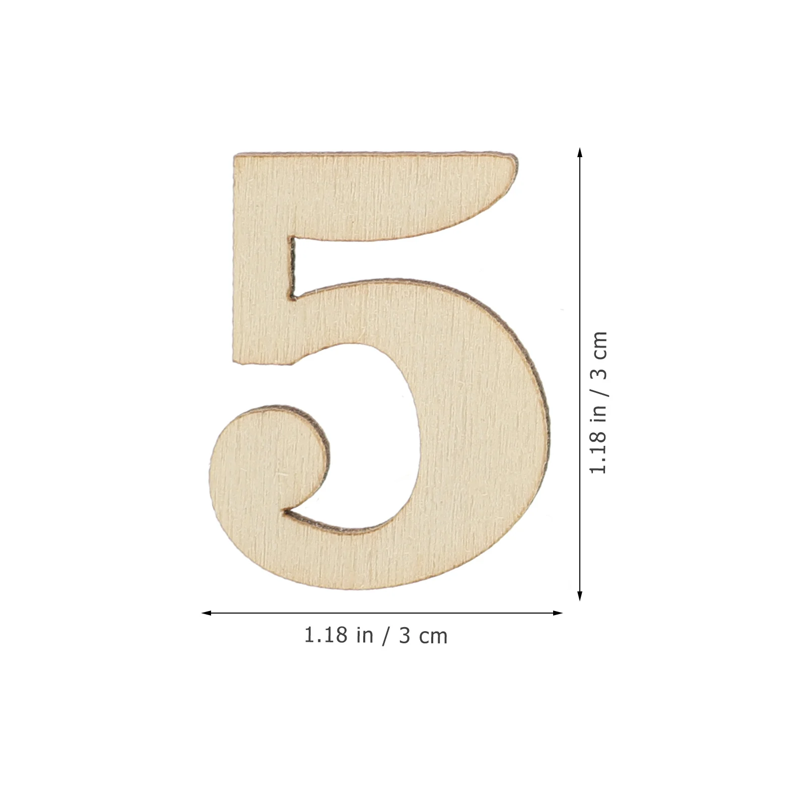 

100Pcs Natural Wood Arabic Numbers Fine Details Durable DIY Clock Decorations Digital Number Crafts Wall Clock Making Kits