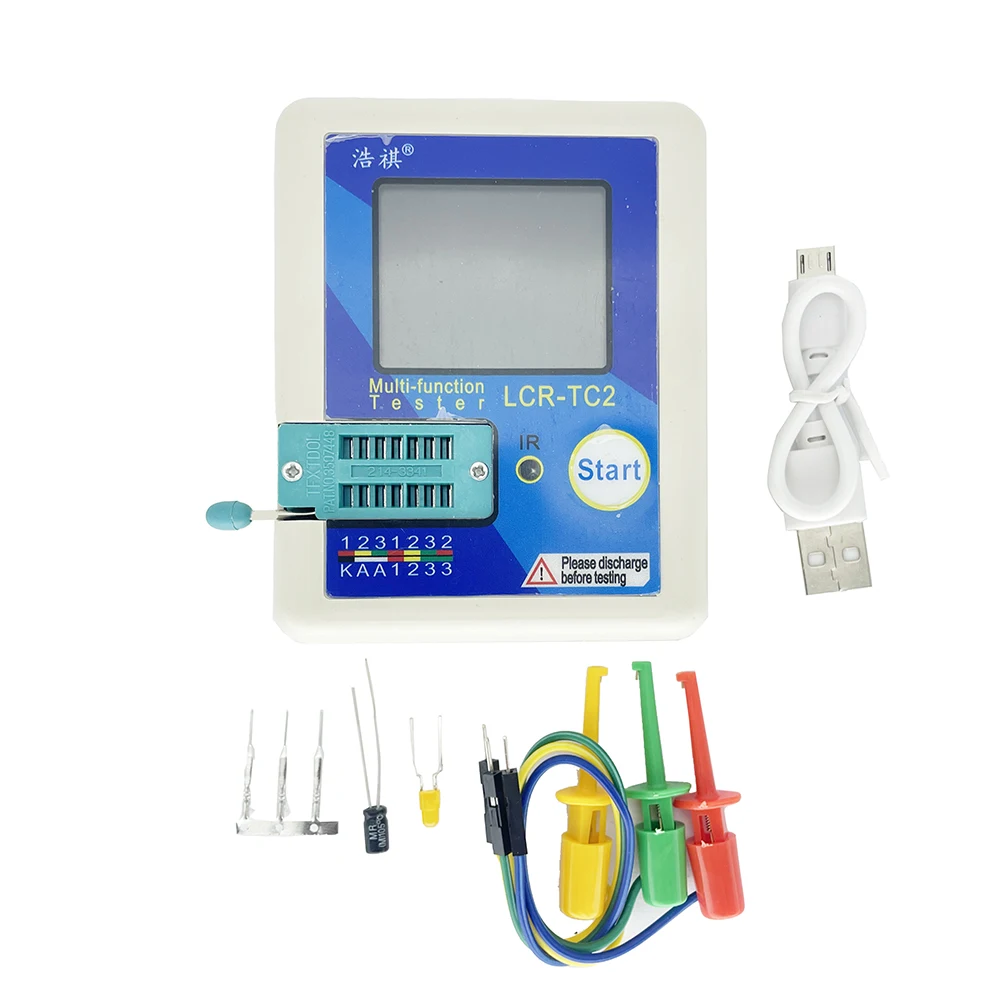 MTT-V1 TC-T7-H LCR-TC2 TransistorTester High Precision LCD Digital Meter Diode Triode Capacitance ESR MOS/PNP/NPN LCR MOSFET TFT