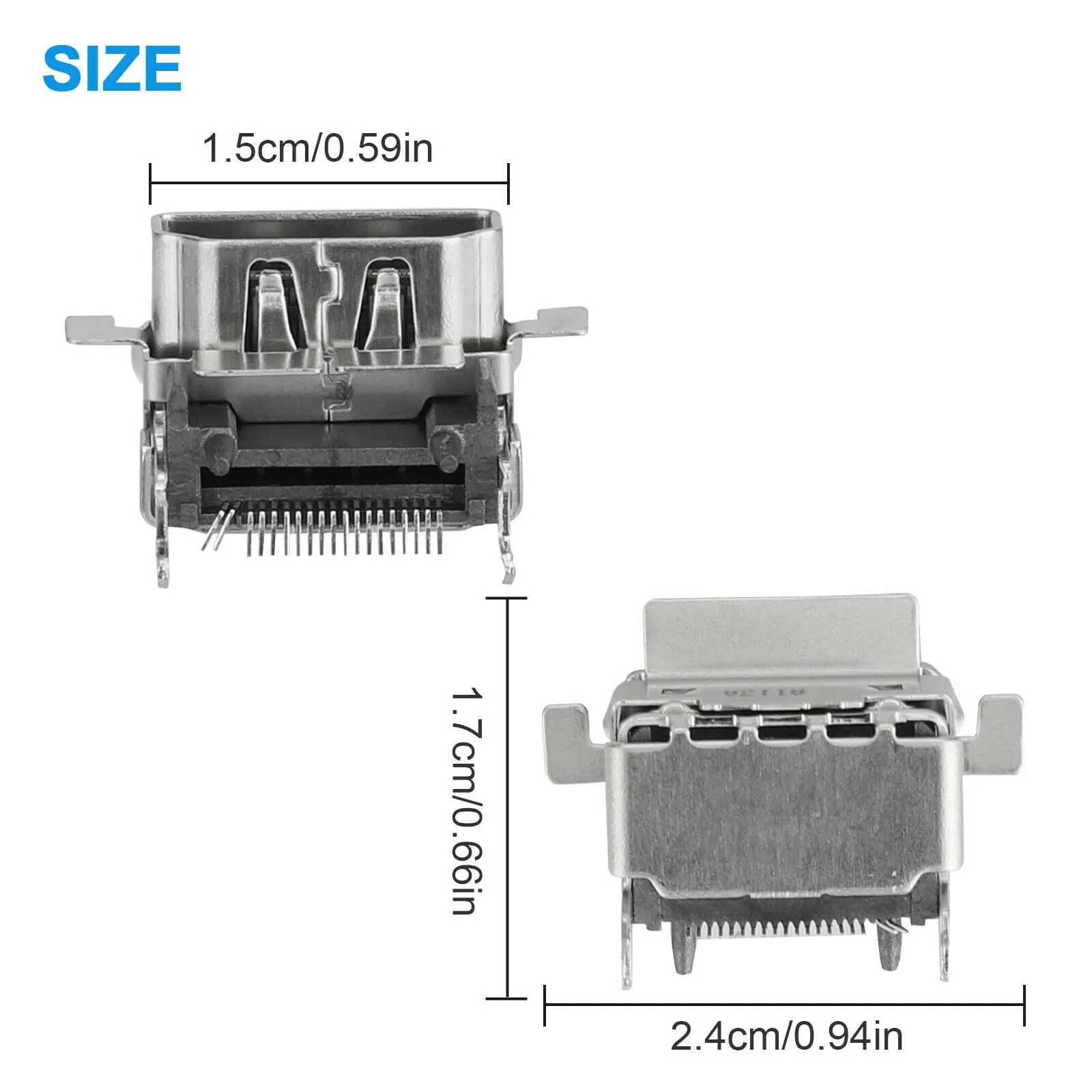 5 pezzi per Microsoft Xbox One S (Slim) presa di ricambio per connettore porta HDMI