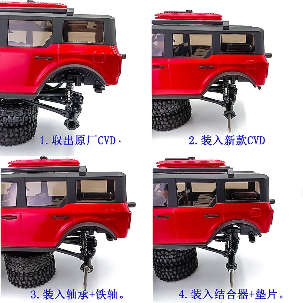 

AXSPEED передние и задние колесные диски с приводной валом CVD для осевого SCX24 всех серий 1/24 RC Гусеничный автомобиль Грузовик Аксессуары