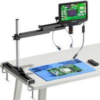 Andonstar AD409-SA 10.1'' HDMI Soldering Digital Microscope with Endoscope Electronic Microscope for Professional PCB Soldering