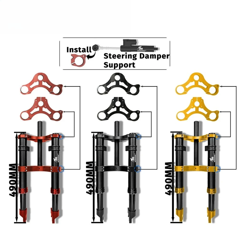 

Monorim for E-Bike Electric Bicycle Front Hydraulic Suspension Modify Kit Parts Repair Replacement MD0 490MM